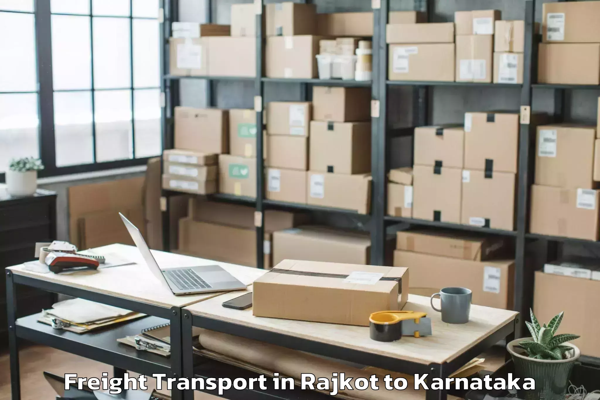 Reliable Rajkot to Savanur Freight Transport